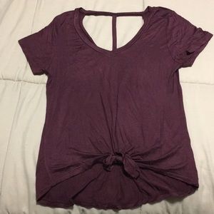 Glitz dark red crop t-shirt 👚